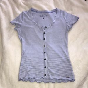 Hollister button up tee